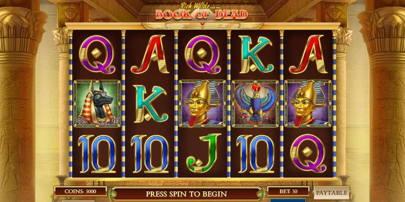 Game nổ hũ rút tiền mặt Book of Dead