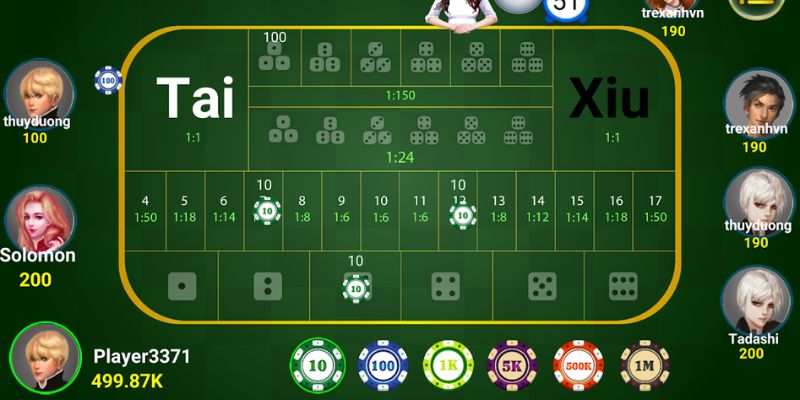 Cược theo số khi chơi Tài Xỉu